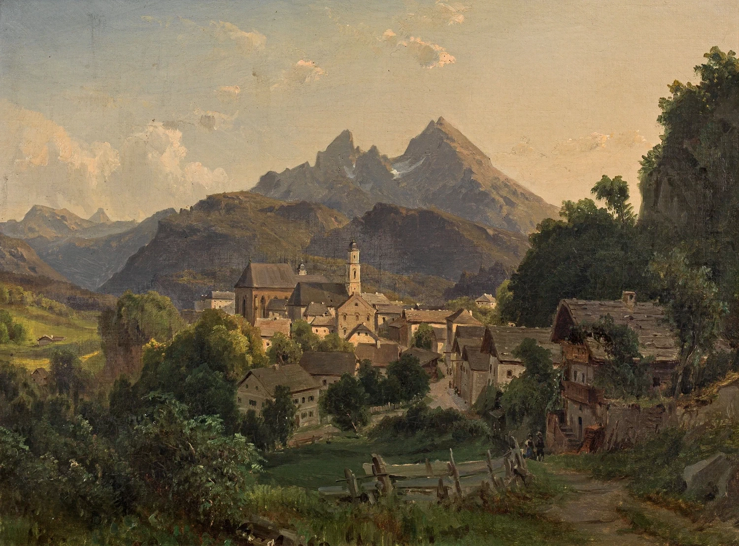 Vista verso Berchtesgaden e il Watzmann